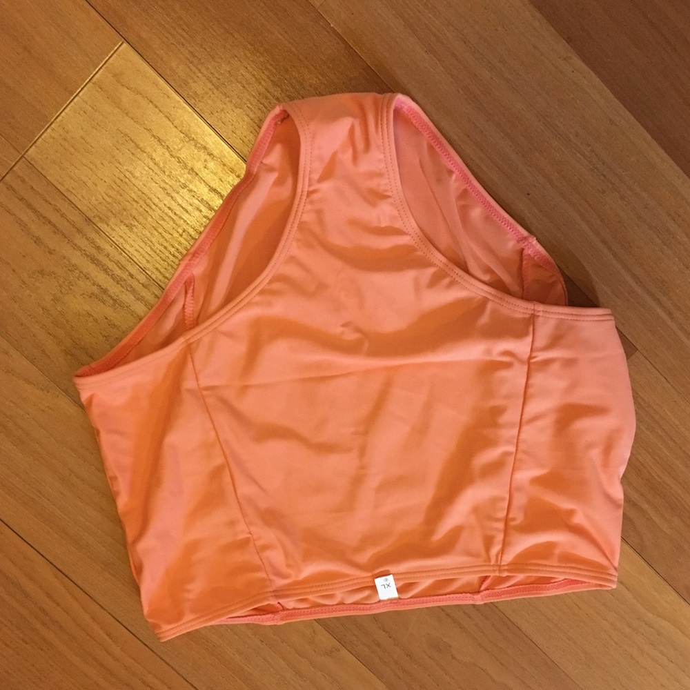 High wait bikini bottom-creamsicle